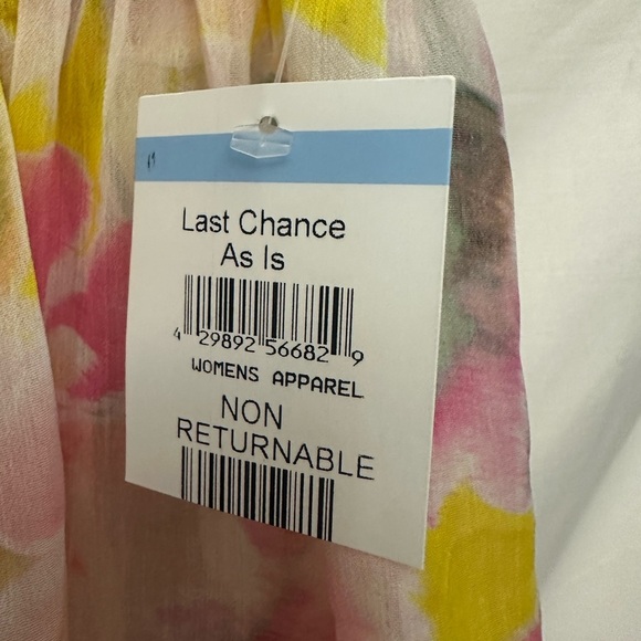 Misa Mariposa Chiffon Floral Babydoll Top Size Small Colorful NWT - Picture 7 of 10